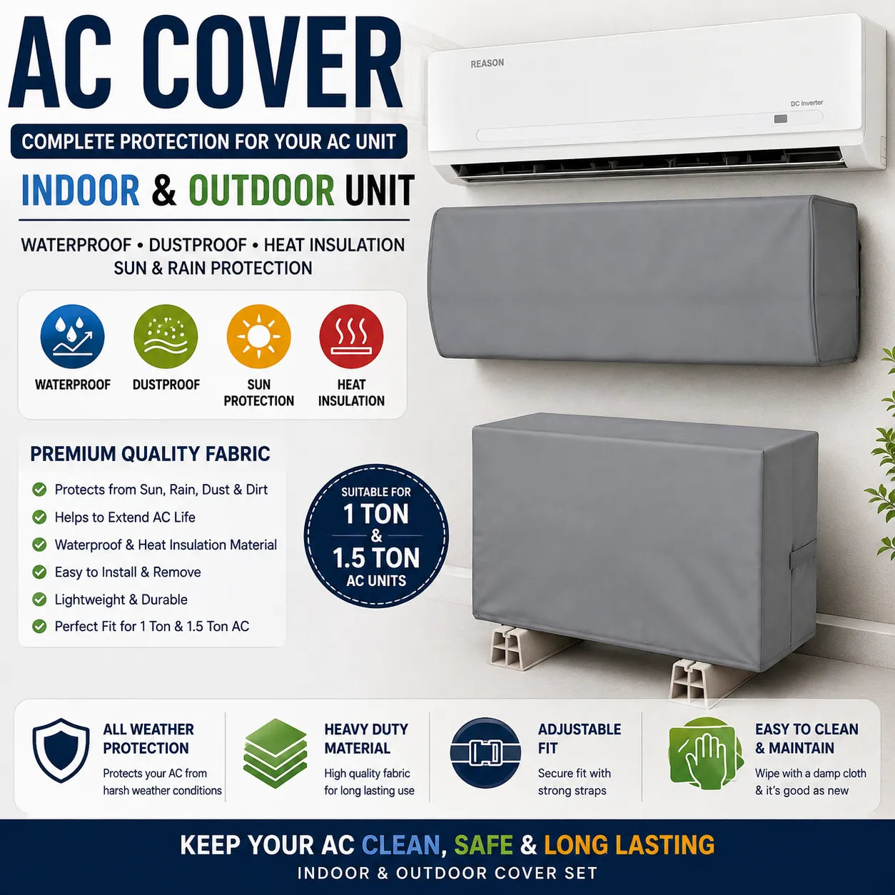 AC Cover 1.5 Ton Inverter